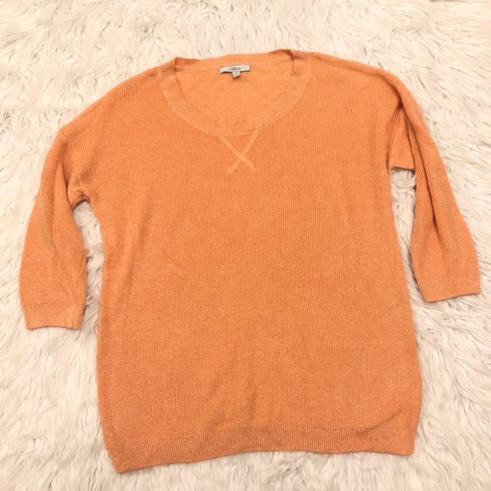 NWOT Mavi Salmon 3/4 Sleeve Sweater
